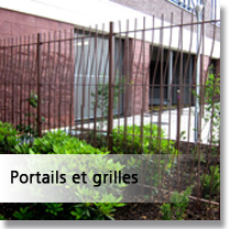 portail grille métallique OHREL menu